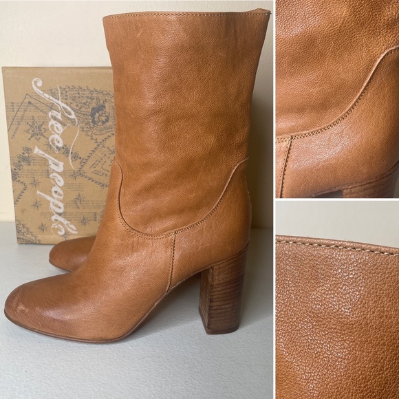 Free People Dakota Nappa Leather Boots EU38/US8 - Picture 5 of 16